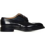 Chaussures Church's noires en caoutchouc en cuir à bouts ronds à lacets Pointure 41 look business pour homme 