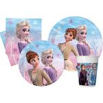 Ciao-Kit Table Fête Party Disney Frozen II Wind Spirit 24 personnes (112 pcs: assiettes, gobelets, serviettes), AZ008