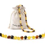 Colliers multicolores à perles de perles en ambre look fashion pour femme 