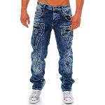 Jeans droits Cipo & Baxx bleus W33 look fashion pour homme 