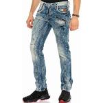 Jeans droits Cipo & Baxx bleus W38 look fashion pour homme 