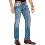 Jeans droits Cipo & Baxx bleus en coton W30 look fashion pour homme 