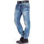 Jeans droits Cipo & Baxx délavés W29 look fashion pour homme 