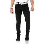 Jeans droits Cipo & Baxx noirs stretch W40 look fashion pour homme 