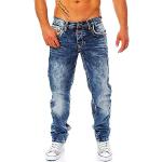 Jeans droits Cipo & Baxx bleus W36 look fashion pour homme 