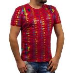 T-shirts Cipo & Baxx rouges à logo à manches courtes à manches courtes à col rond Taille XL look fashion pour homme 