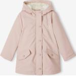 Trench-coats Vertbaudet rose pastel à fleurs en polyester à motif hiboux pour fille de la boutique en ligne Vertbaudet.fr 