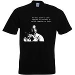 Citation de Martin Luther King T-Shirt (Tailles Petit – XXXL) - Noir -