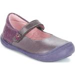 Chaussures casual Citrouille et Compagnie violettes en cuir Pointure 20 look casual pour enfant en promo 