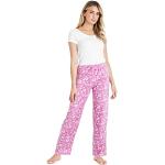 Pyjamas en polaires d'hiver roses à carreaux en polaire Taille M look fashion pour femme en promo 