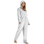 Pyjamas combinaisons gris clair en polyester Taille M look fashion pour femme en promo 