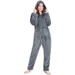 Pyjamas combinaisons gris en polyester Taille M look fashion pour femme en promo 