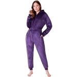 Pyjamas combinaisons violet foncé en polyester Taille L look fashion pour femme 