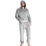 Pyjamas en polaires gris anthracite en polaire Taille M look fashion pour homme en promo 