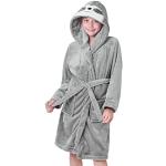 Robes de chambre grises en polaire à motif animaux look fashion pour fille en promo de la boutique en ligne Amazon.fr 