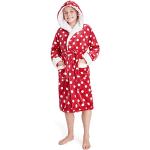 Robes de chambre rouges à pois en polyester Taille 7 ans look fashion pour fille de la boutique en ligne Amazon.fr 