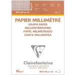Papier millimétré Clairefontaine marron 