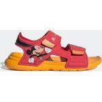 Tongs  adidas Disney rouges en fibre synthétique Mickey Mouse Club Mickey Mouse à scratchs Pointure 32 look sportif pour enfant en promo 