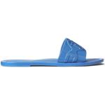 Claquettes de piscine de créateur Ralph Lauren bleues en caoutchouc Pointure 35,5 pour femme 