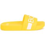 Claquettes de piscine de créateur HUGO BOSS BOSS Kidswear jaunes à logo Pointure 29 pour femme en solde 