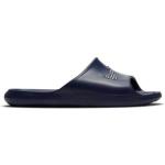Claquettes de piscine Nike Victori One bleus foncé Pointure 44 look streetwear pour homme en promo 