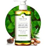 Shampoings bio hypoallergéniques à l'huile d'argan hydratants pour tous types de cheveux texture mousse 