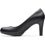 Escarpins Clarks noirs en cuir Pointure 37 look fashion pour femme en promo 