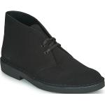 Chaussures d'hiver Clarks Desert Boot noires look casual pour homme 