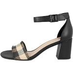 Sandales Clarks noires en cuir en cuir Pointure 38 look fashion pour femme 