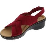 Sandales à talons Clarks rouges Pointure 41 look fashion pour femme 