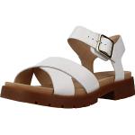 Sandales Clarks blanches en cuir en cuir Pointure 39,5 look fashion pour femme en promo 