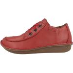 Chaussures oxford Clarks rouges en cuir Pointure 37 look casual pour femme en promo 
