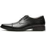 Chaussures oxford Clarks noires en cuir à bouts carrés Pointure 42 avec un talon jusqu'à 3cm look casual pour homme 