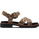 Sandales Clarks noires à effet léopard léopard Pointure 35,5 look fashion pour fille 