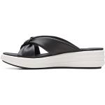 Sandales compensées Clarks noires Pointure 43 avec un talon entre 3 et 5cm look fashion 