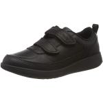 Clarks Scape Flare K Sneakers Basses, Black Leather, 29 EU