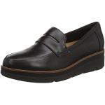Chaussures d'automne Clarks noires en cuir en cuir Pointure 37 look fashion pour femme 