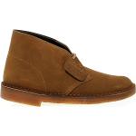 Desert boots Clarks marron en cuir légères à lacets Pointure 44,5 avec un talon jusqu'à 3cm look casual pour femme 