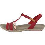 Sandales plates Clarks Tealite rouges Pointure 35,5 look fashion pour femme en promo 