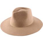 Classic Italy - Chapeau Fedora imperméable, Large Bord, Homme ou Femme Sguarnito - Taille 58 cm - Beige