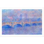Tableaux sur toile marron en bois Pont Claude Monet 
