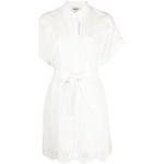 Robes Claudie Pierlot blanches en viscose avec broderie Taille XS pour femme en promo 