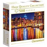 Puzzles Clementoni à motif Amsterdam 500 pièces 