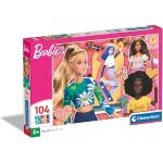 Clementoni Supercolor Barbie – 104 pièces Enfants 6 Ans, Puzzle Dessins animés, fabriqué en Italie, 25753, Multicolore
