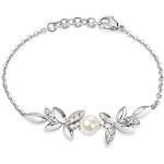 Bracelets de perles Cleor en acier à perles look fashion pour femme 