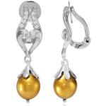 Boucles d'oreilles Juwelo argentées en argent à perles en argent pour femme en promo 