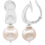 Boucles d'oreilles Juwelo blanches en argent à perles en argent pour femme en solde 