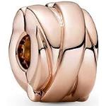 Bracelets de perles Pandora Moments dorés en métal à perles look fashion pour femme 