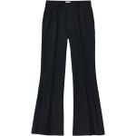 Pantalons de costume Closed noirs en viscose à motif animaux stretch W24 L27 coupe bootcut pour femme 