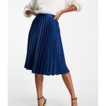 Jupes plissées bleu marine mi-longues Taille XL classiques pour femme en promo 